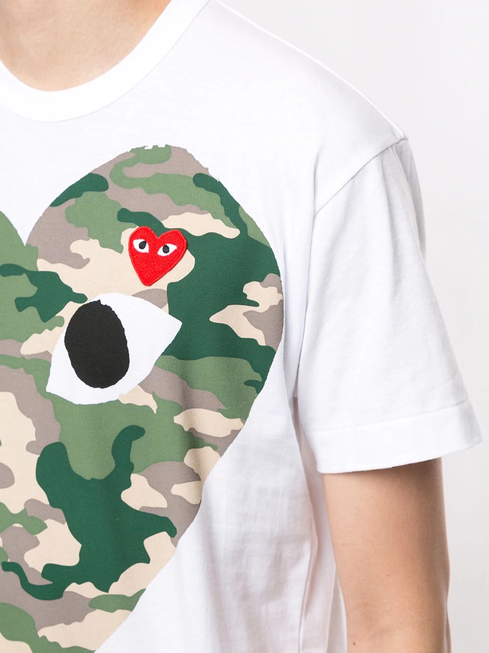 camouflage heart T-shirt - 5