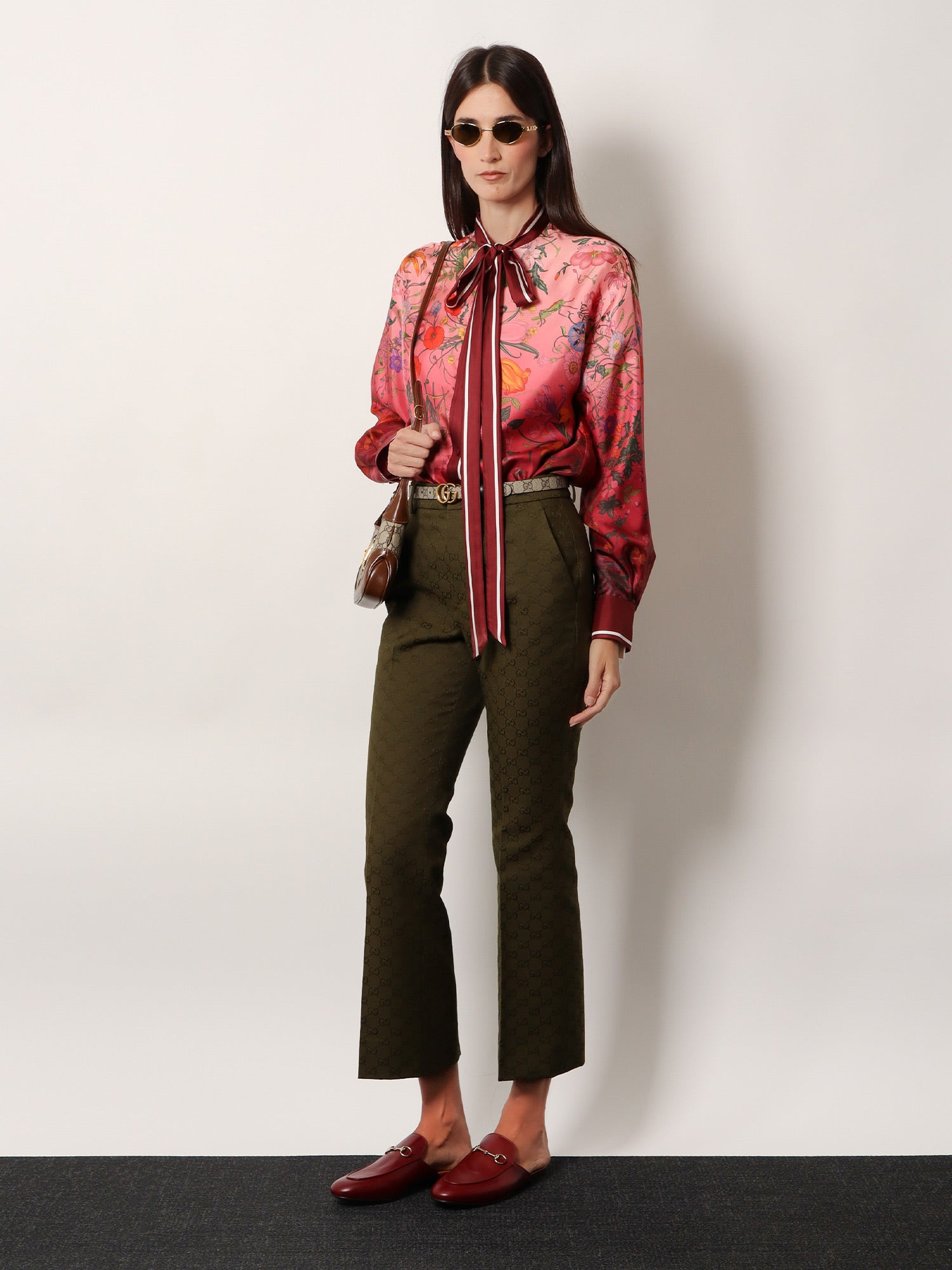 Gucci Silk Shirt With Gucci Flora Print - 2