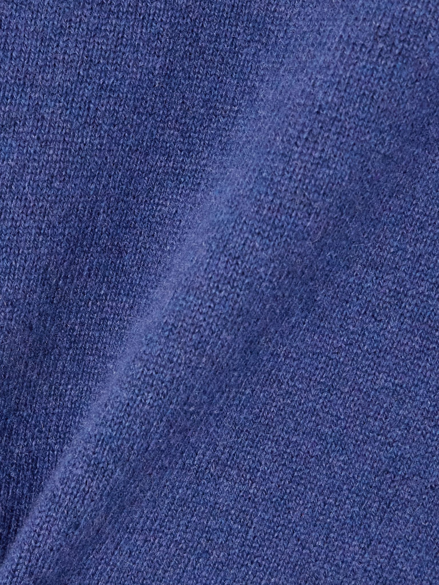 Cashmere and wool-blend turtleneck sweater Blue - 5