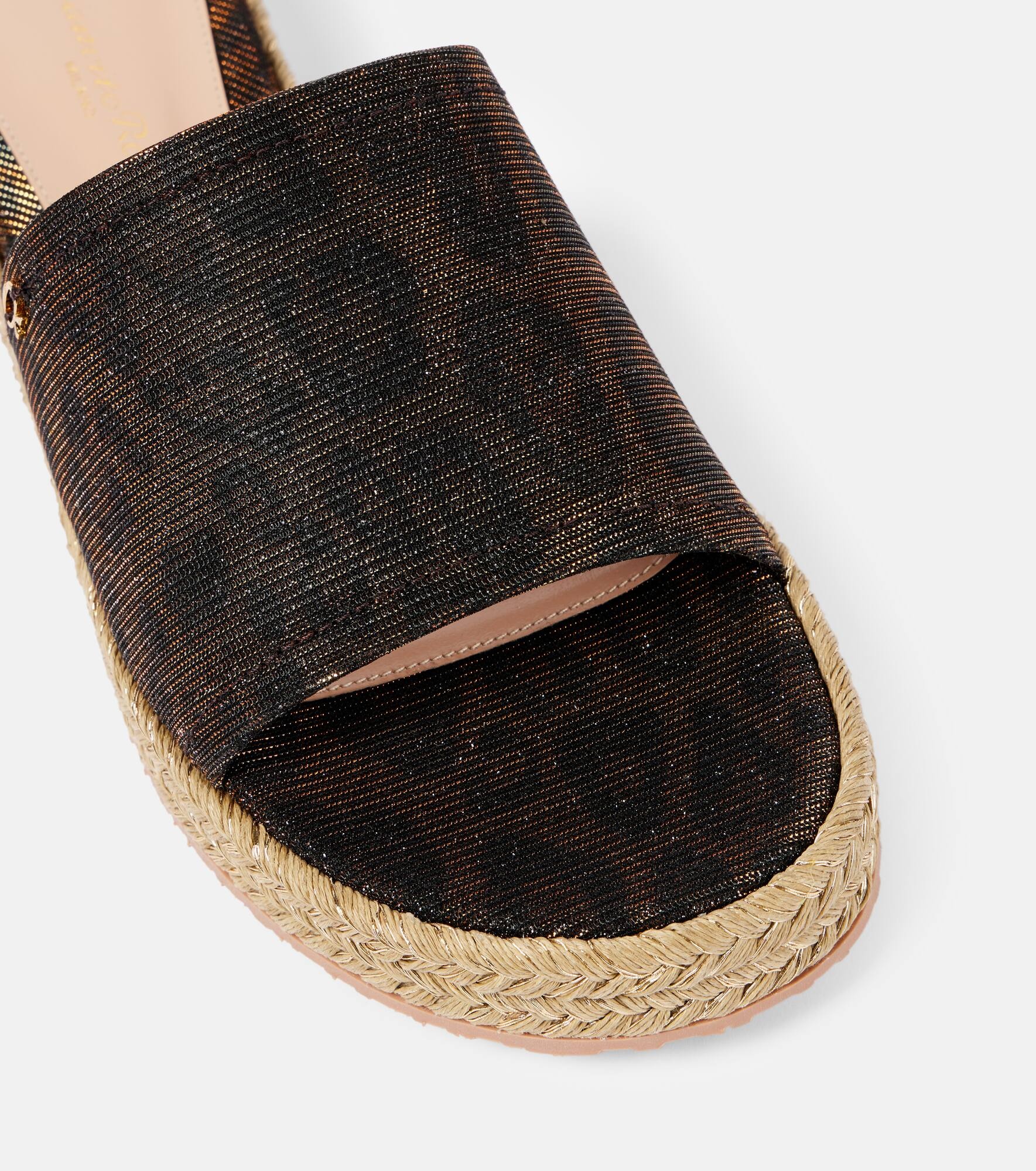 Leopard-print platform espadrille slides - 6