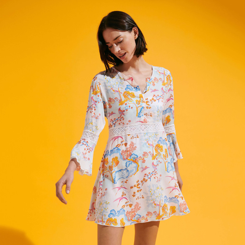 Vilebrequin Women Short Dress Peaceful Trees outlook