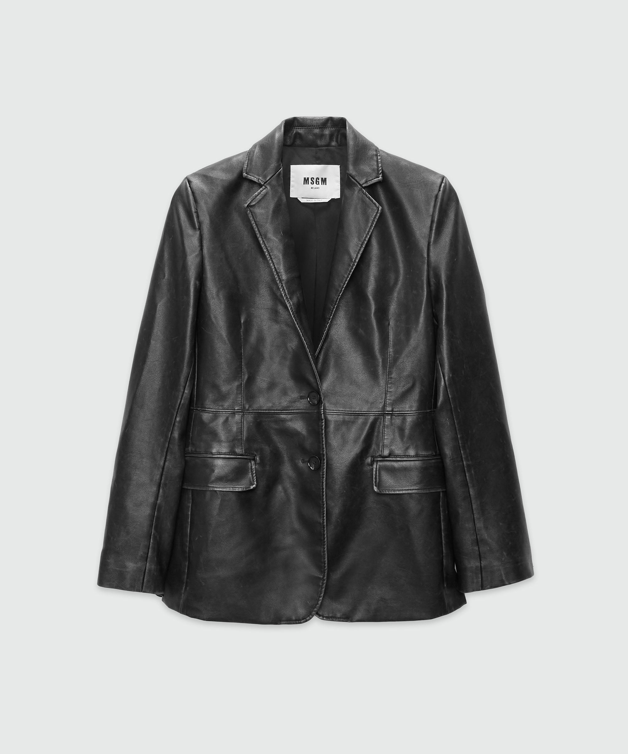 Faux-leather jacket - 1
