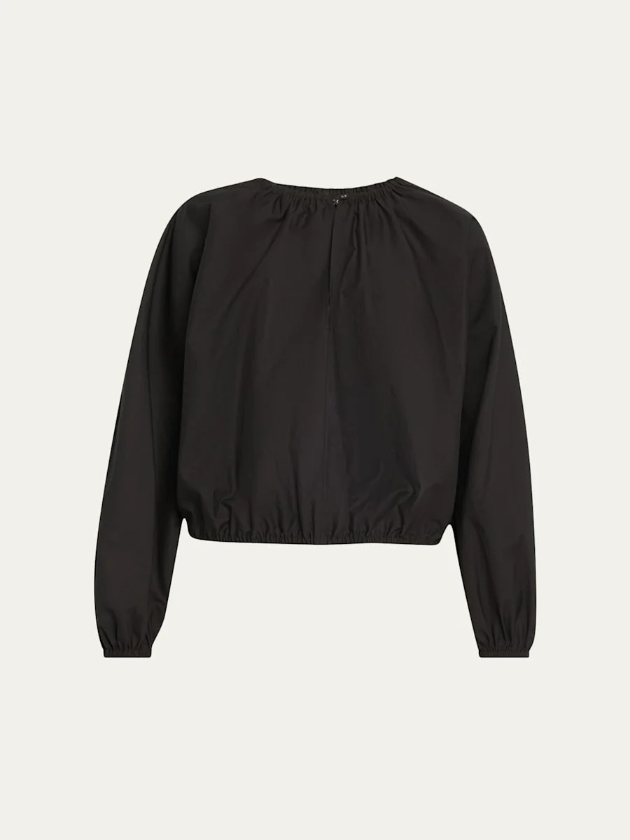 Wendy Blouson Technical Poplin Top - 1
