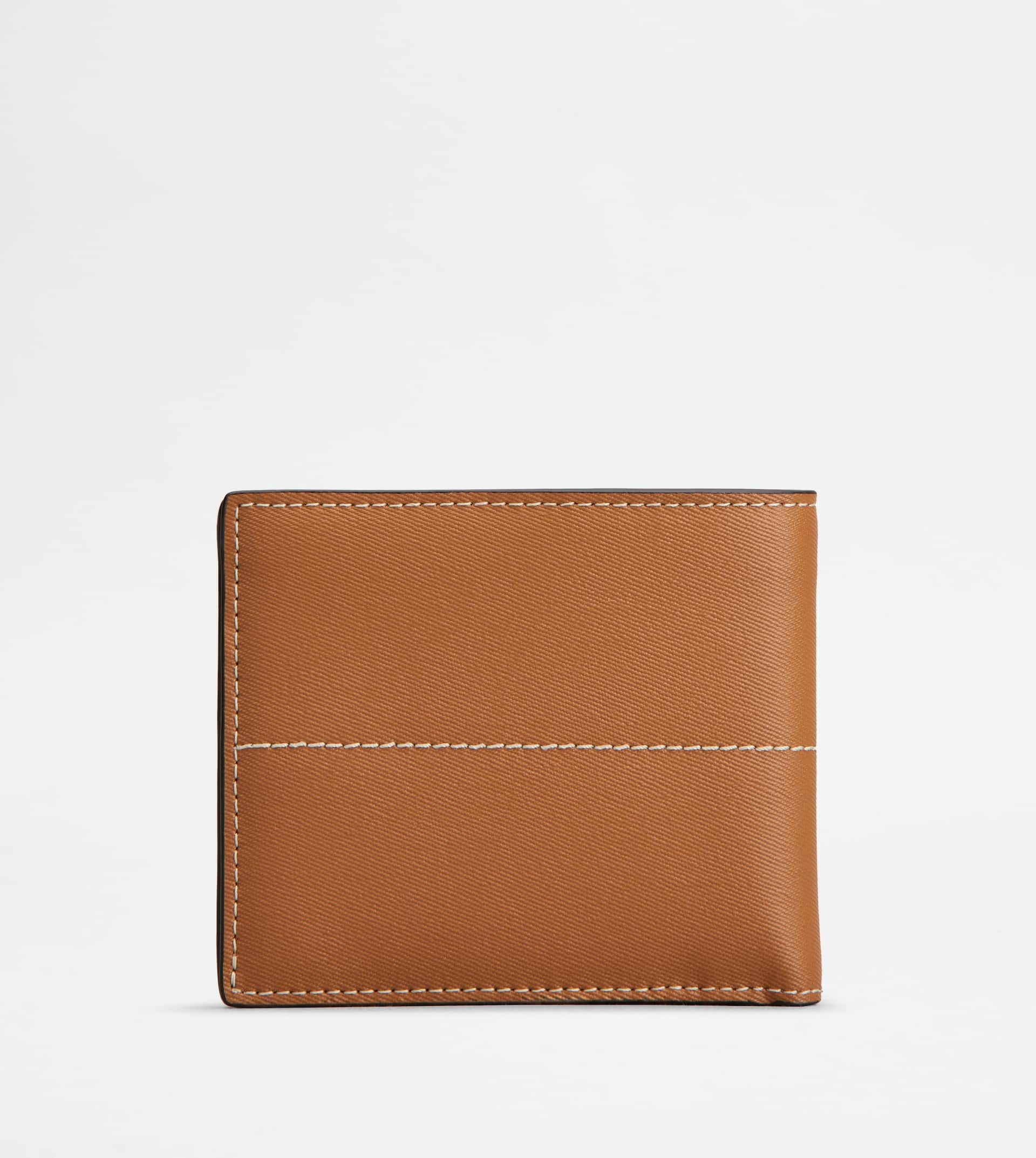 WALLET IN LEATHER - YELLOW, BROWN - 3