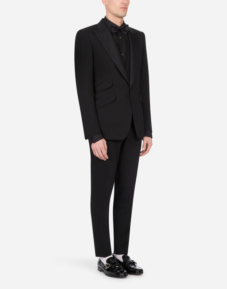 Sicilia-fit tuxedo suit in stretch wool - 11