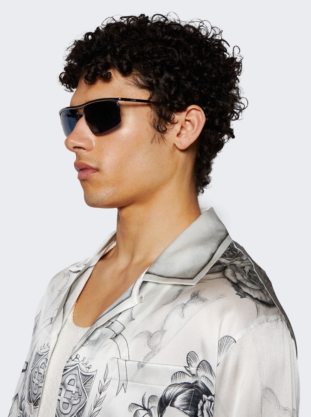 Travel Sunglasses Shiny Dark Ruthenium And Blue - 3