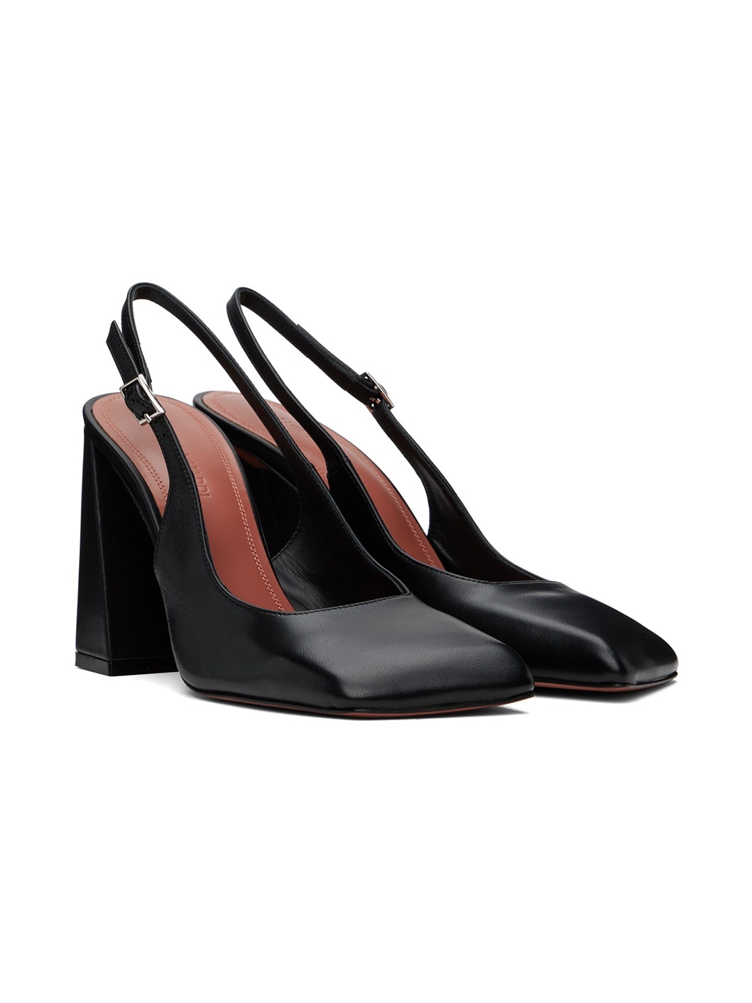 Black Sling Heels - 4