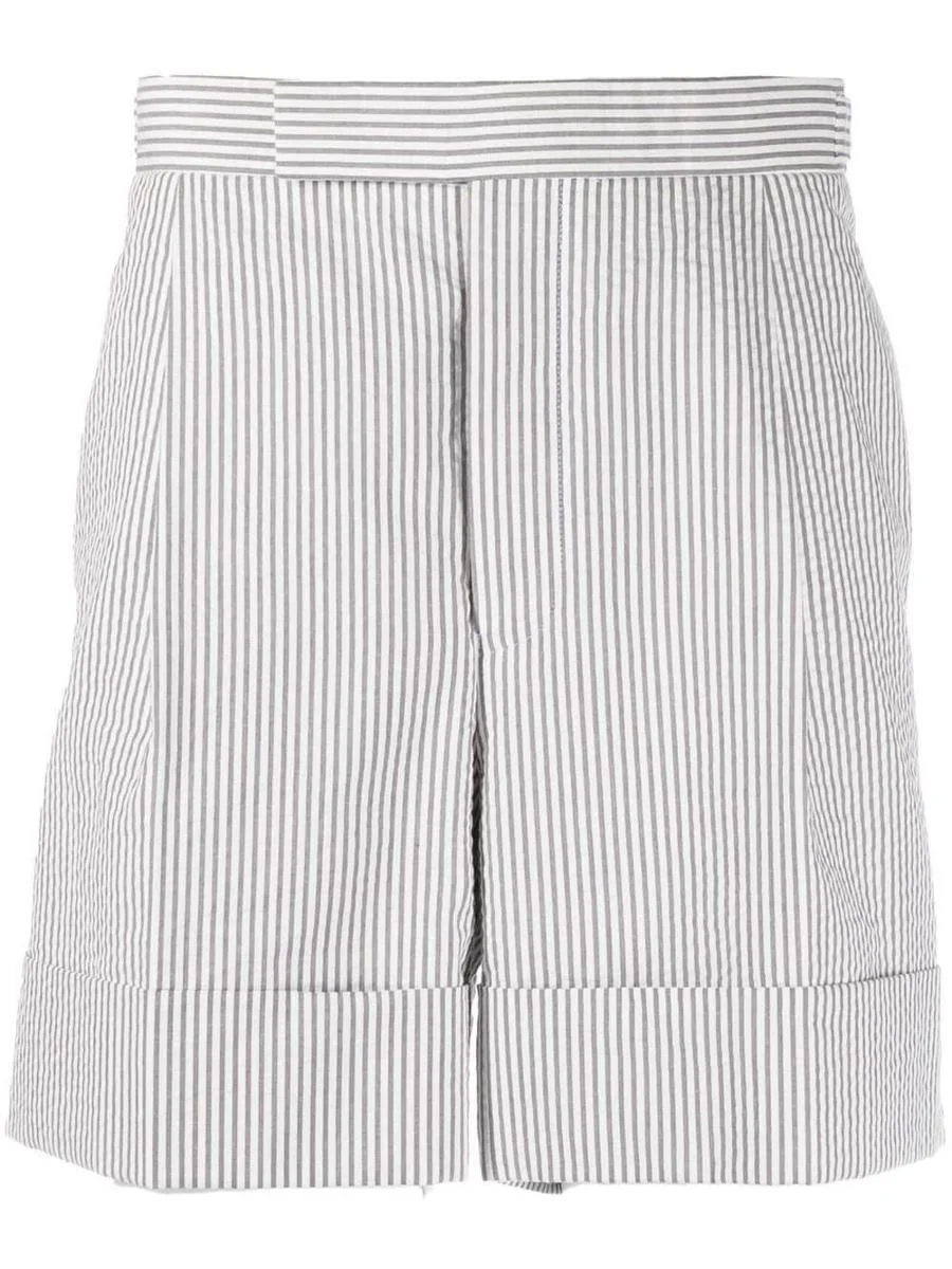 Thom Browne THOM BROWNE SEERSUCKER SHORTS CLOTHING - 1