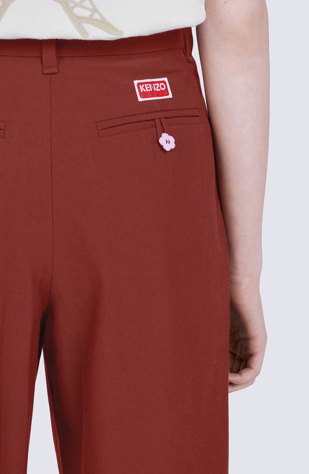 Cropped pleated trousers - 6