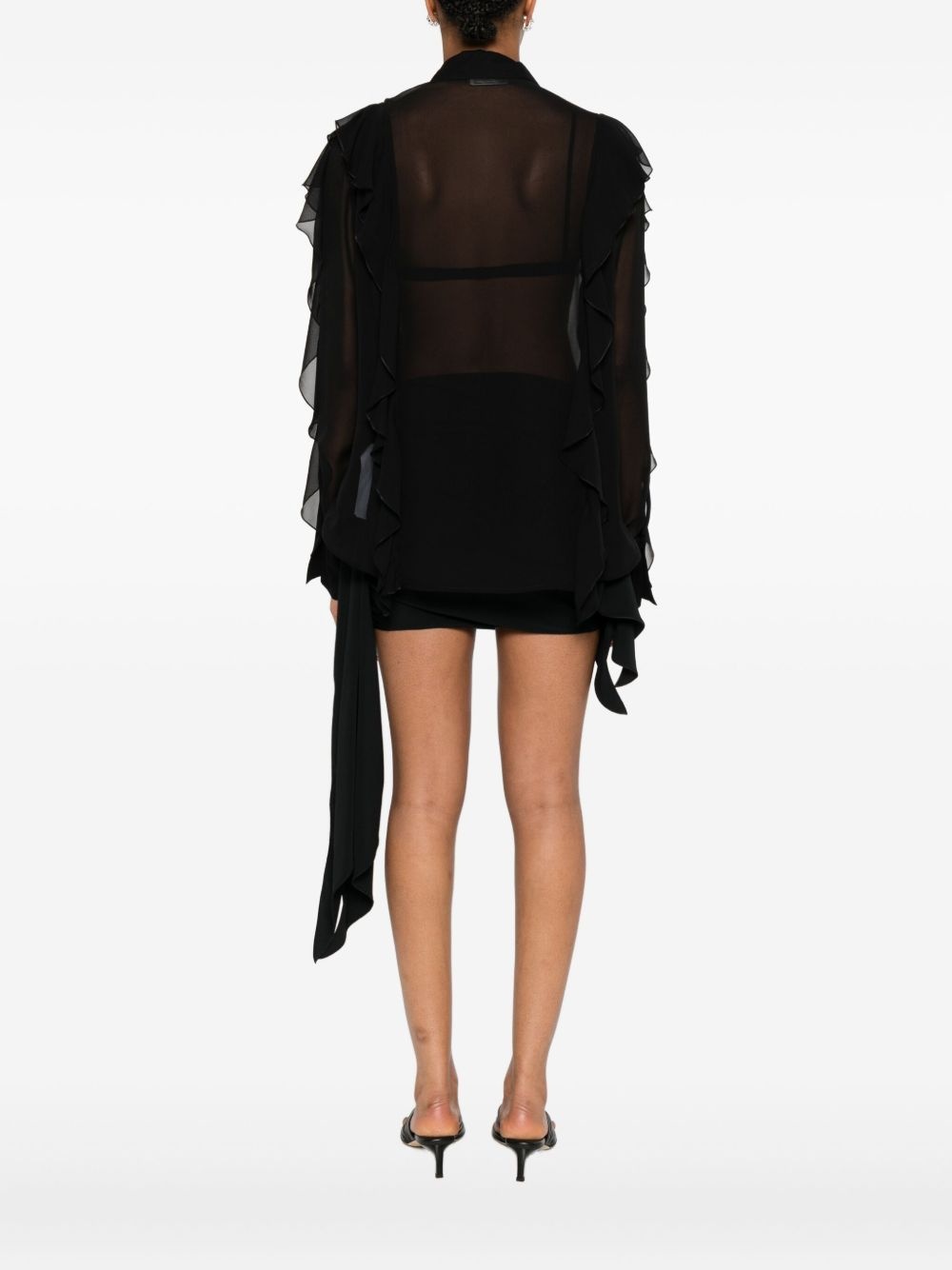 ruffled silk shirt - 4