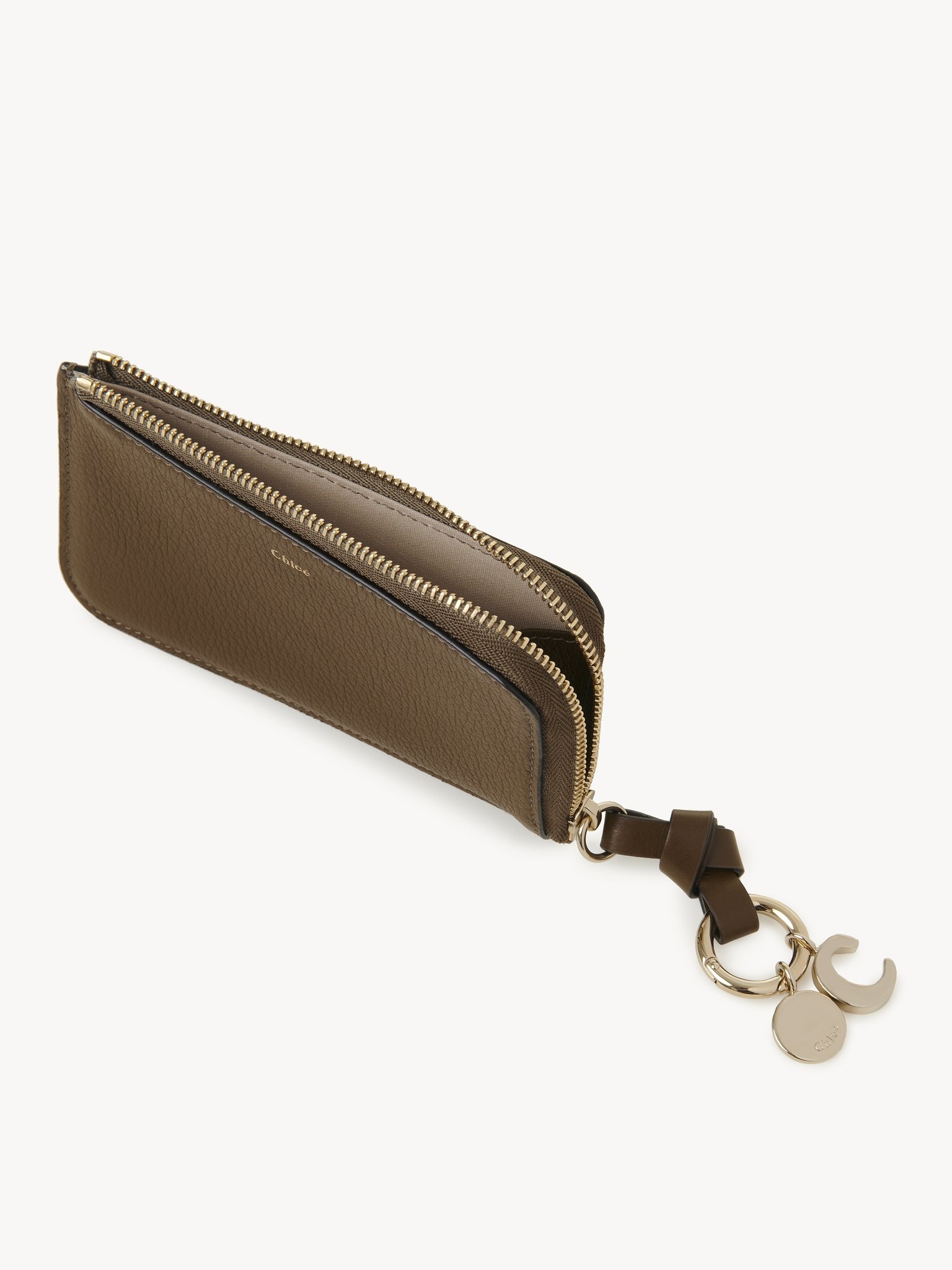 ALPHABET PURSE IN GRAINED LEATHER - 3