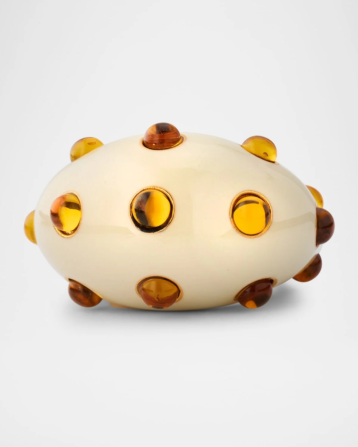 Cabochon Enamel Ring - 1