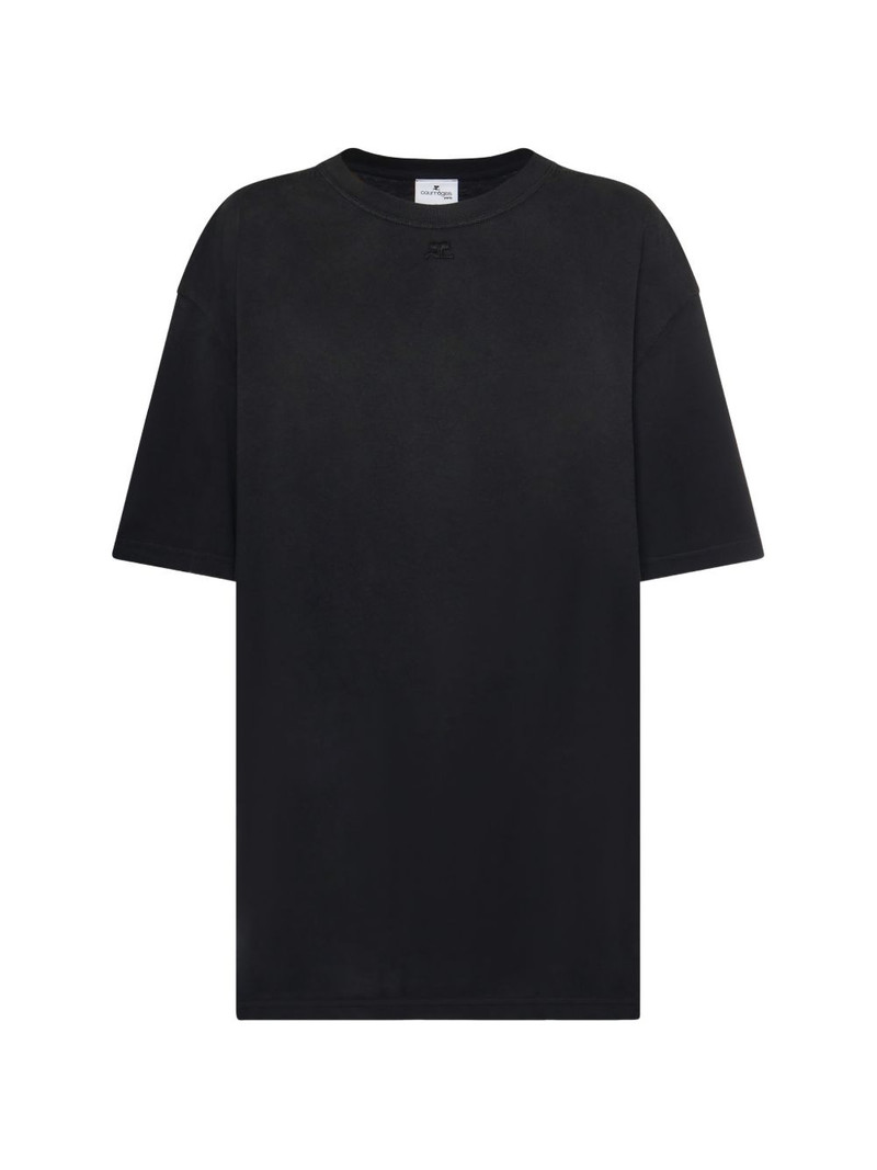 logo-embroidered T-shirt 1