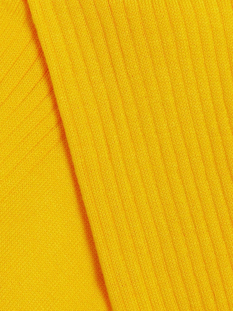 Mackintosh YELLOW COTTON BLEND SOCKS outlook