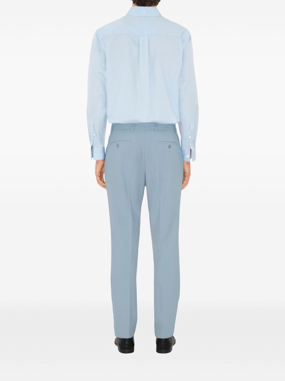 wool tailored trousers - 4