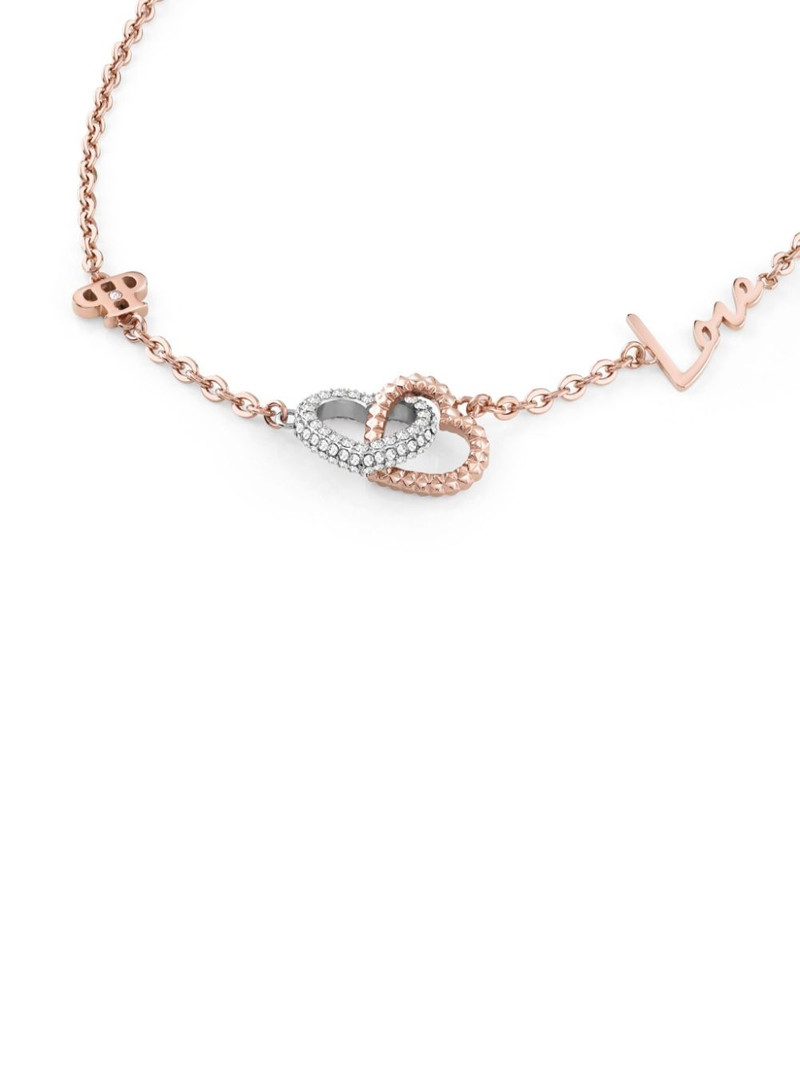 PHILIPP PLEIN rocked hearts necklace outlook