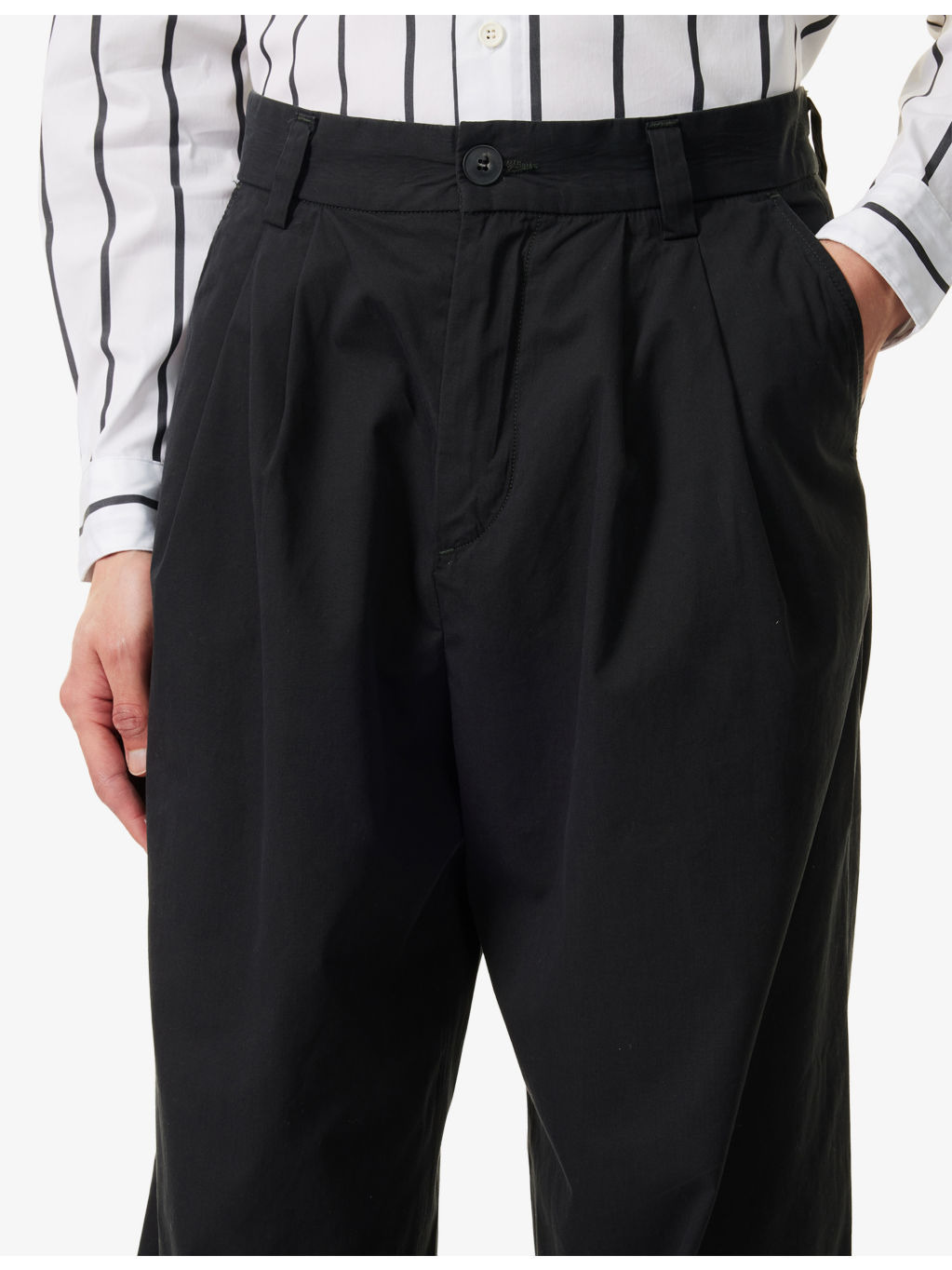 Reservoir Pleated Cotton-Poplin Trousers - 5