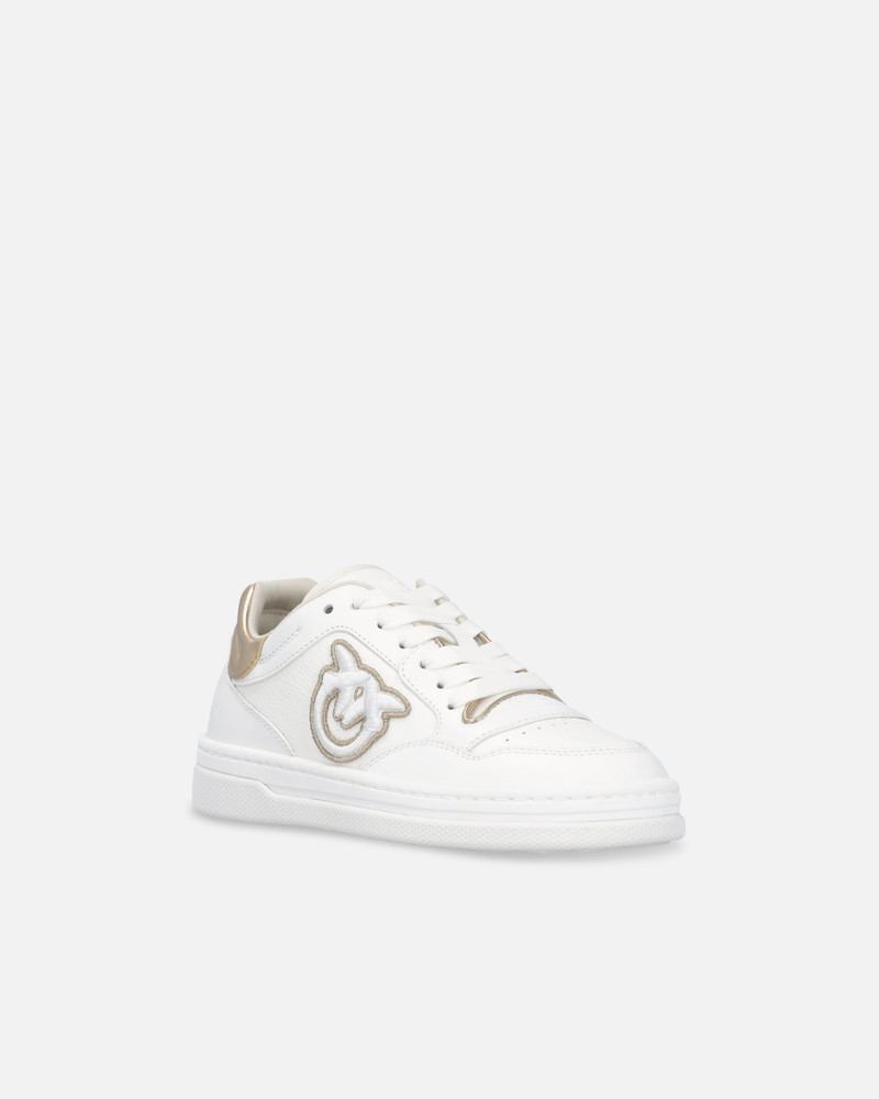LEATHER SNEAKERS WITH EMBROIDERED SIDE LOGO 2