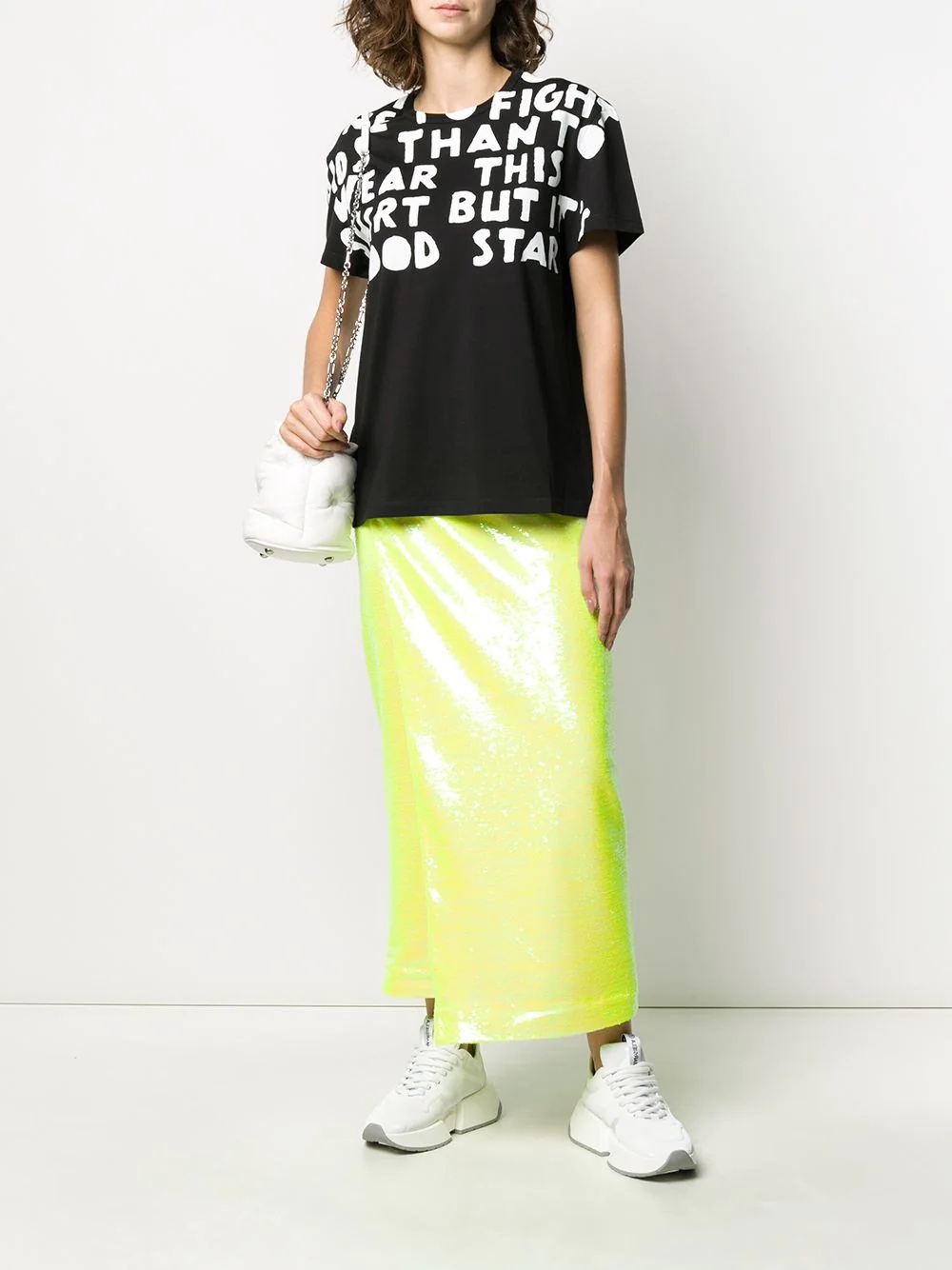 oversized slogan print T-shirt - 2