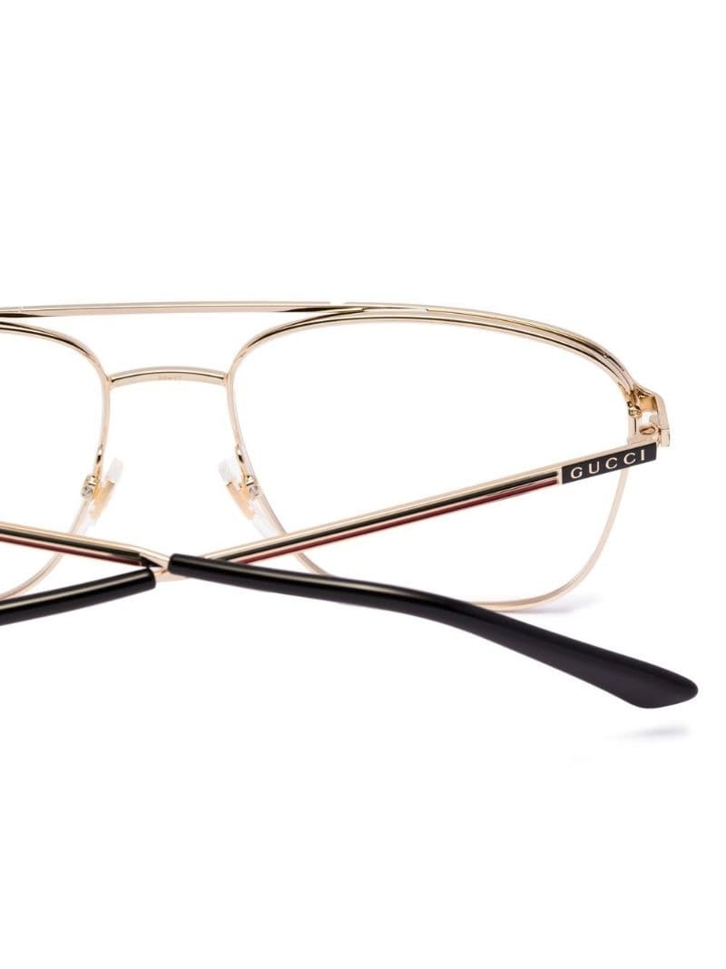 pilot-frame two-tone glasses - 3