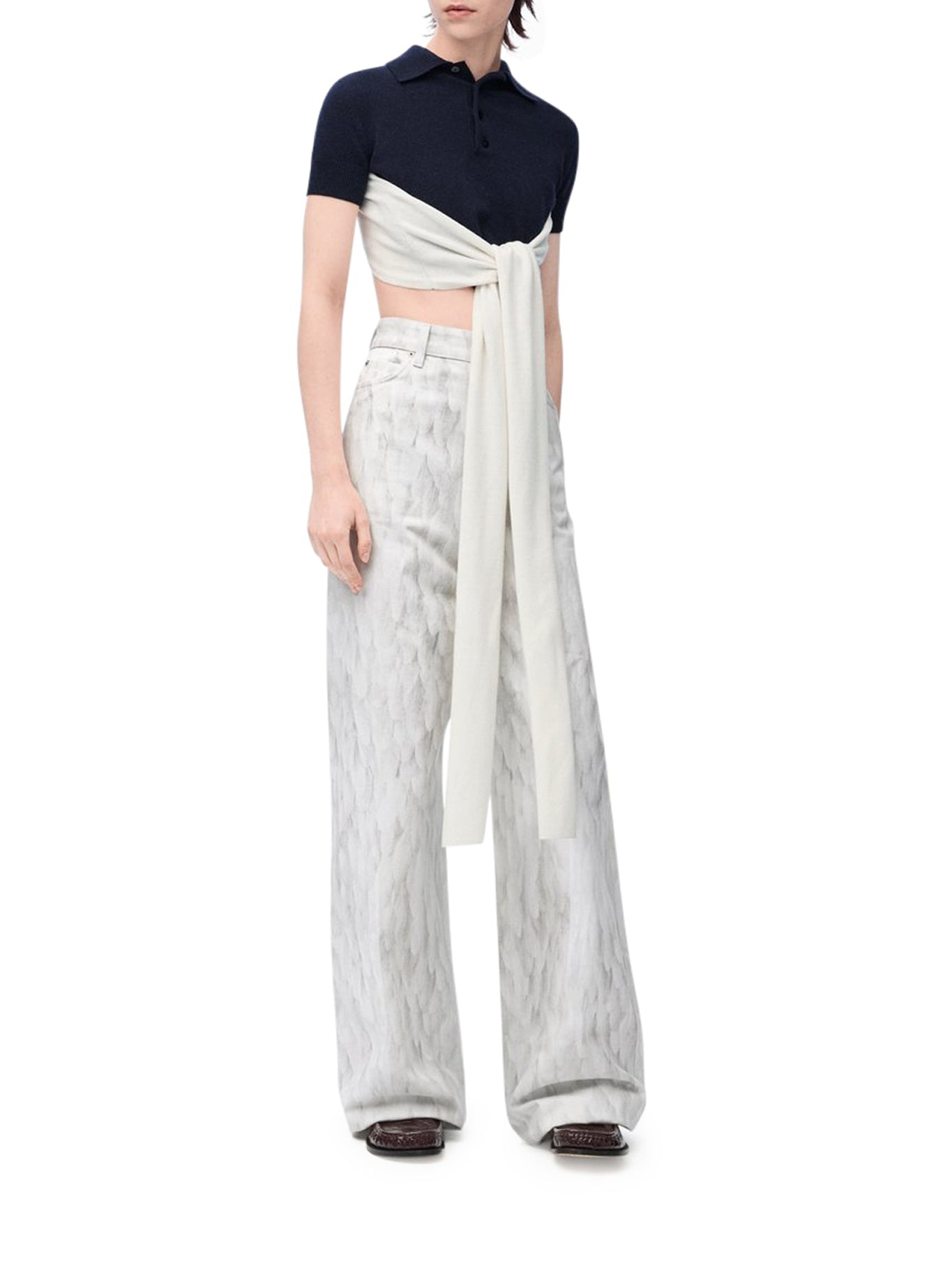 WOOL AND CASHMERE POLO SWEATER - 3