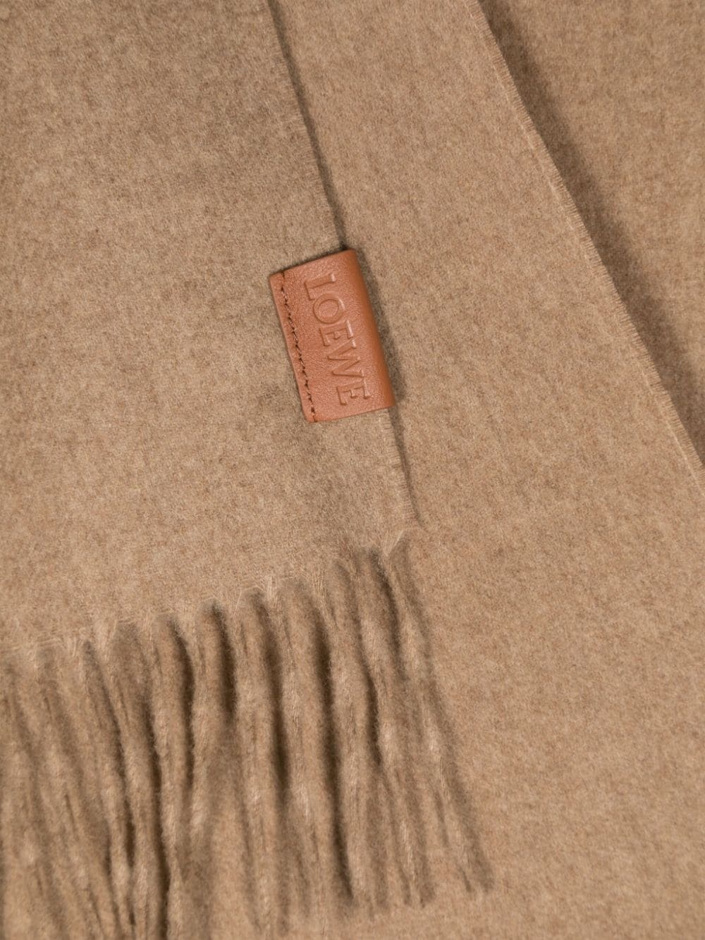cashmere fringed scarf - 3