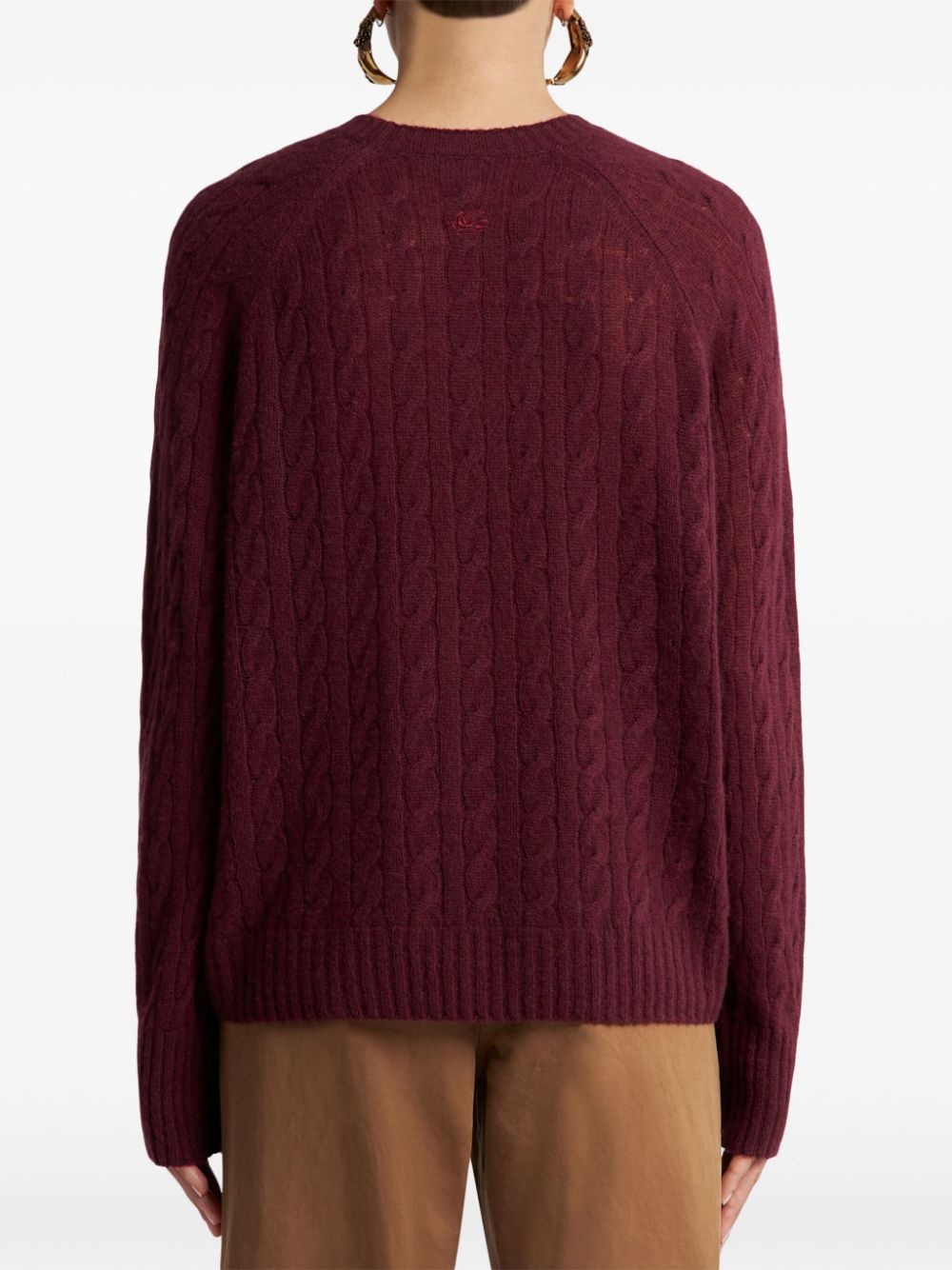 cable-knit cashmere jumper - 3