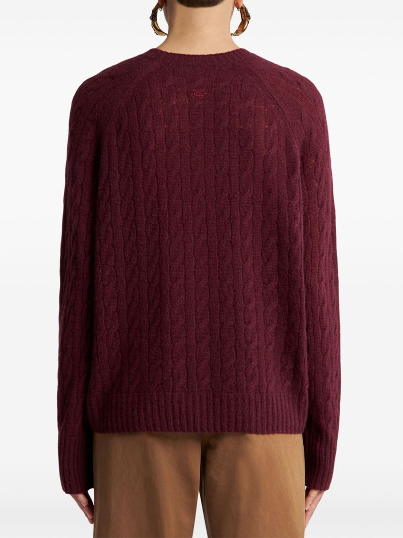 cable-knit cashmere jumper 3
