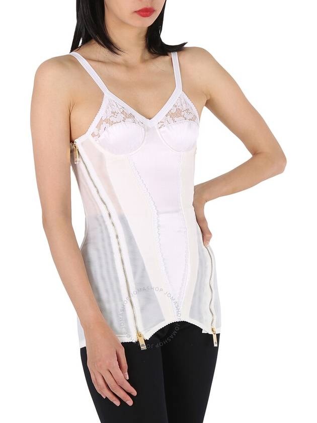 women lace corset white - 3
