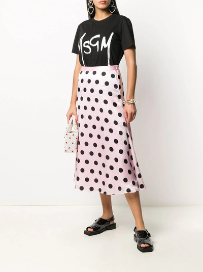 MSGM logo print T-shirt outlook