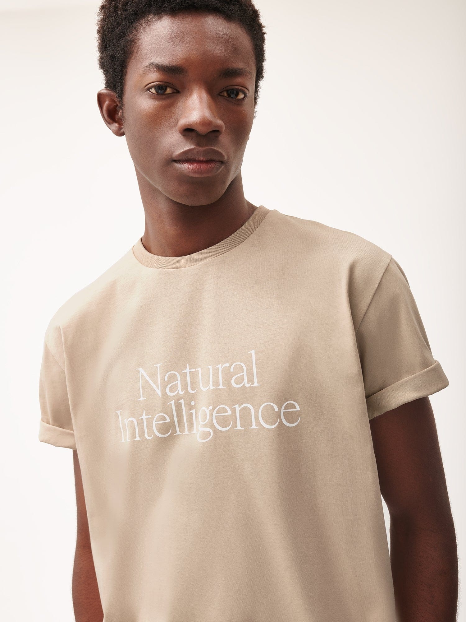 Mens 365 Natural Intelligence T-Shirt - Mirage Beige - 4