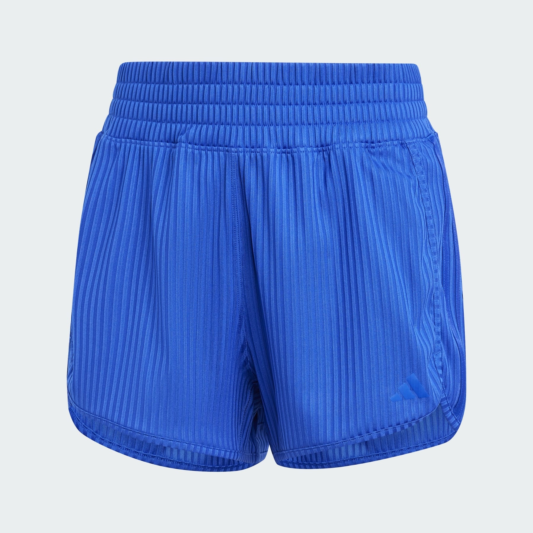 Pacer All Gym Seasonal Rib High-Rise Tonal 3-Stripes Shorts - 1