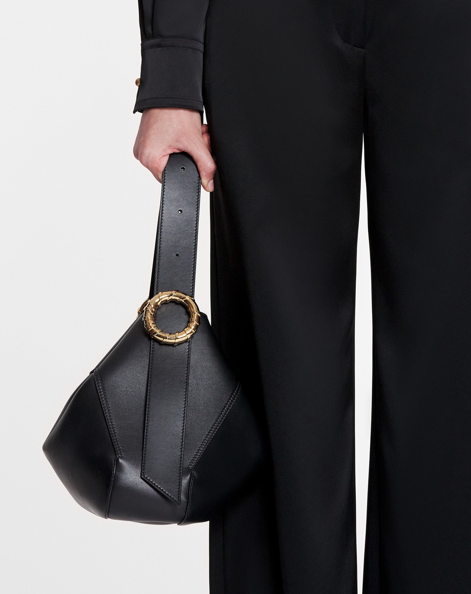 SMALL-MEDIUM LEATHER MELODIE HOBO BAG - 2