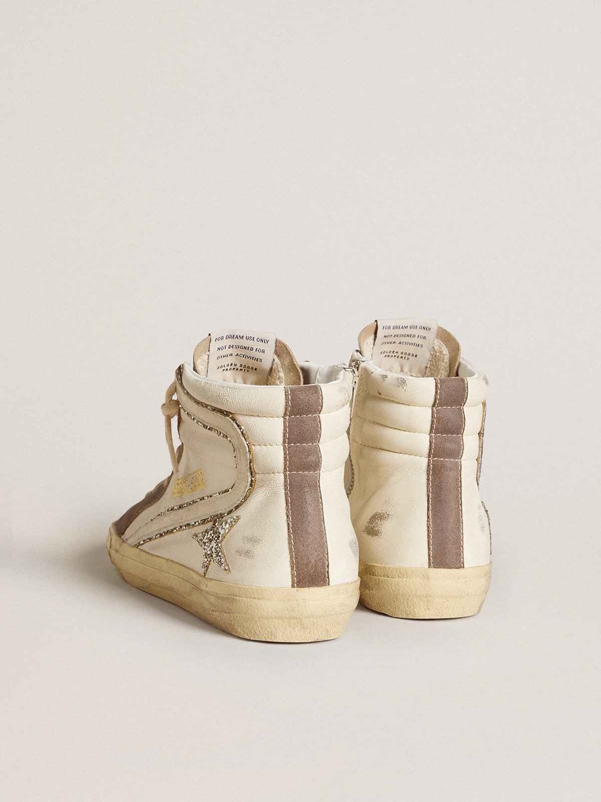 Slide in nappa with glitter star and patent leather flash - 4