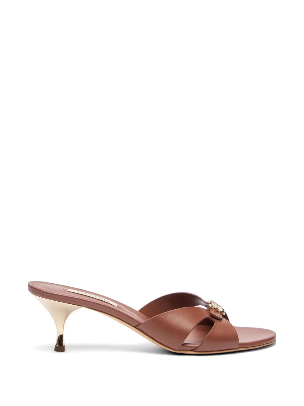 Julia buckle-upper leather heeled sandals - 1