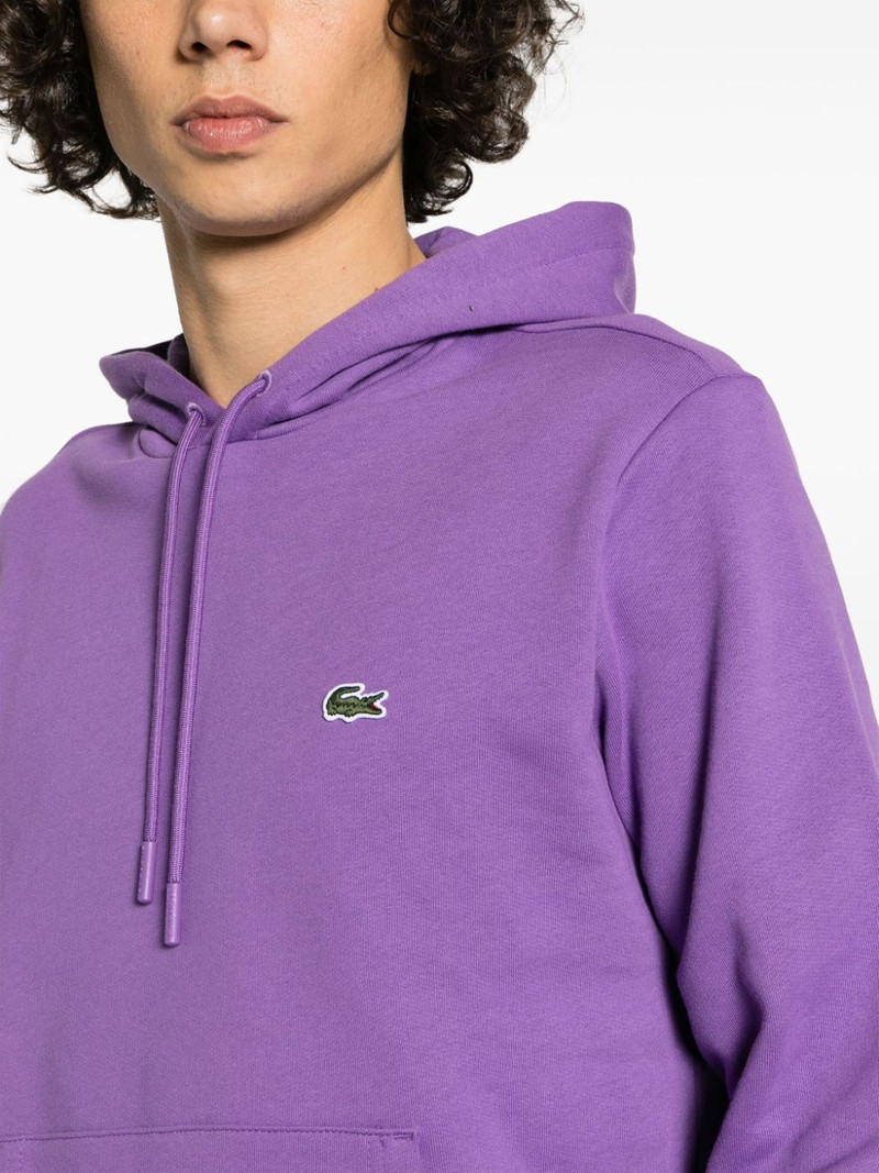 logo-embroidered cotton-blend hoodie 5