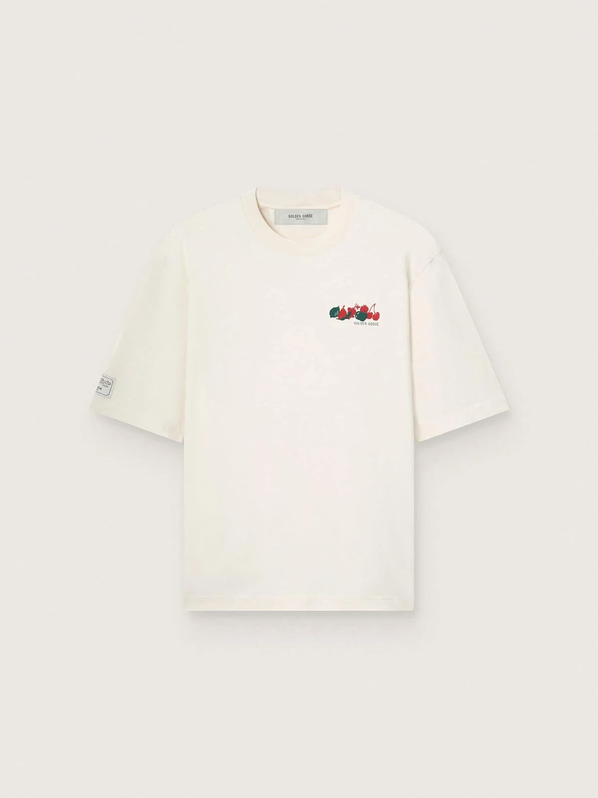 Unisex Resort white cotton T-shirt with print and logo - 1