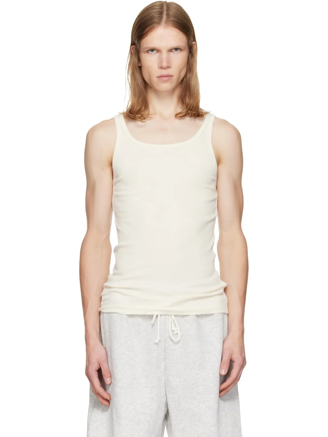 Three-Pack Multicolor SKIMS Cotton Rib Tank Tops - 1