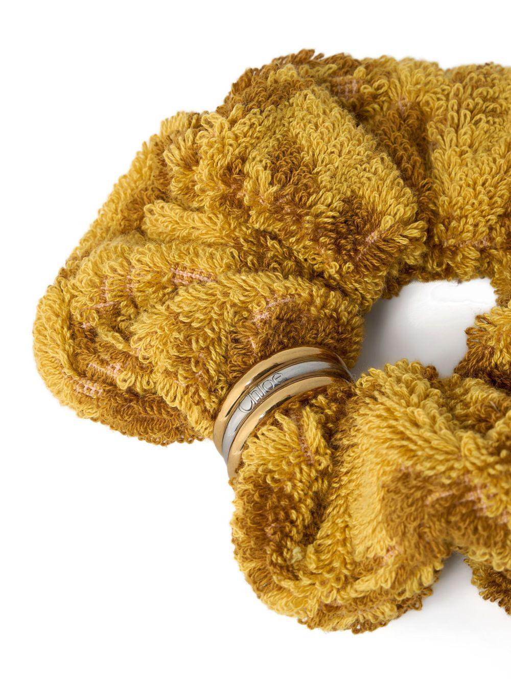 logo-engraved scrunchie - 2
