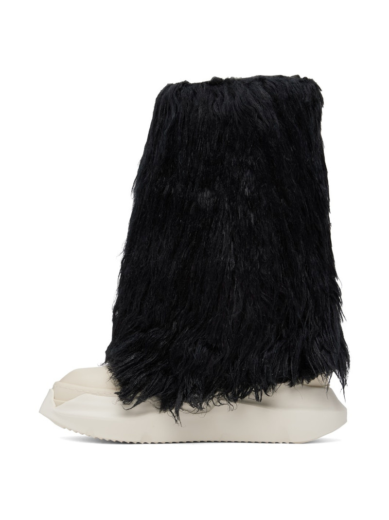 Black Faux-Fur Sneakers 3