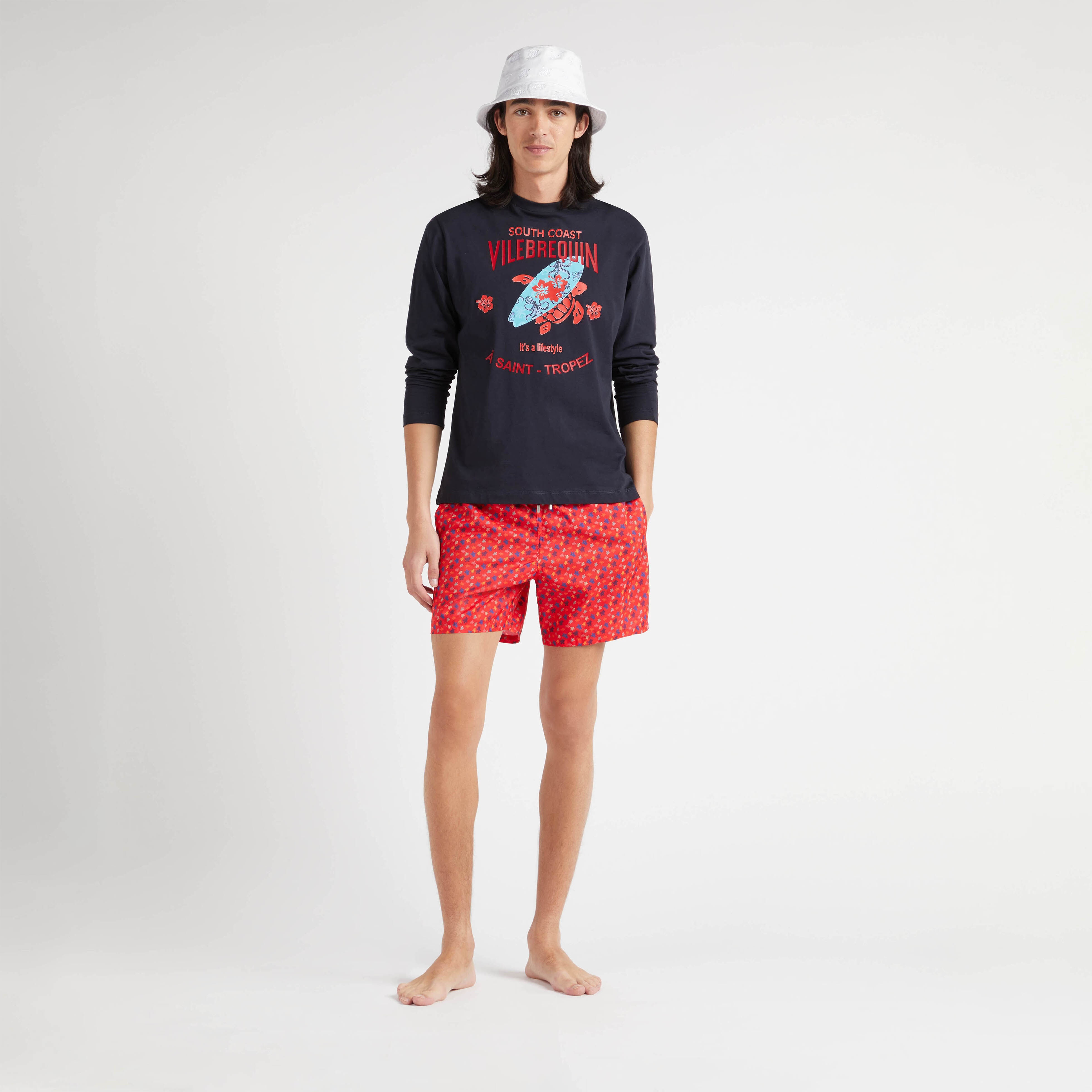 Men Ultra-Light and Packable Swim Trunks Micro Ronde Des Tortues Rainbow - 5