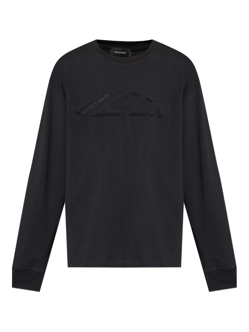 logo-embellished long-sleeve T-shirt 1