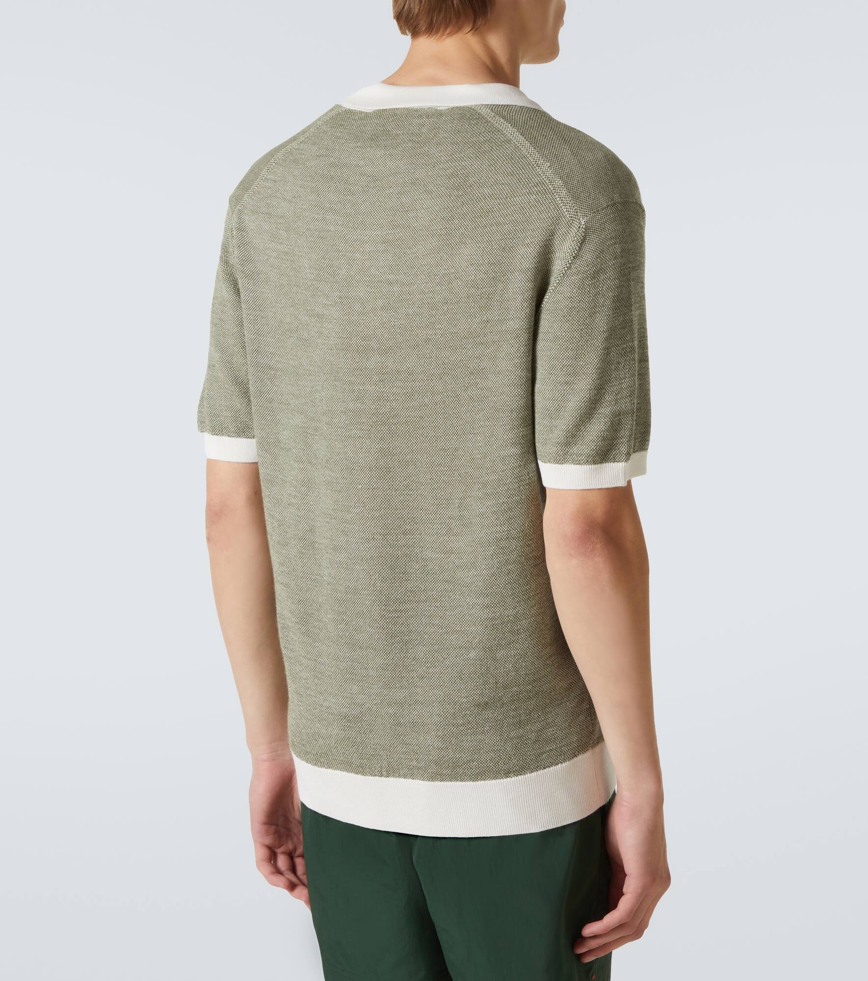 Horton knitted wool and cotton polo shirt - 4