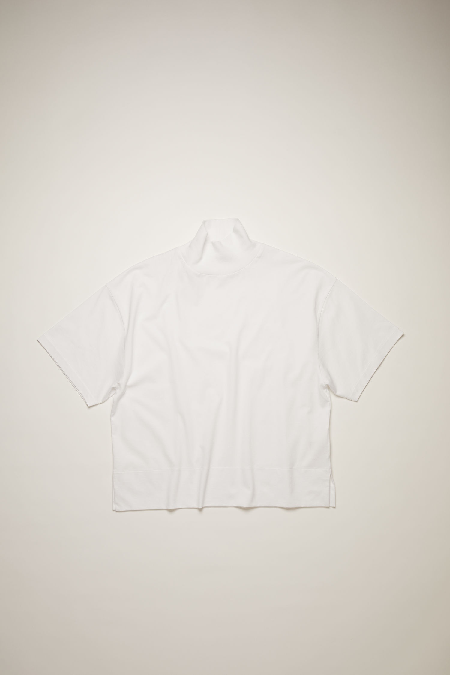 Mock neck t-shirt optic white - 1