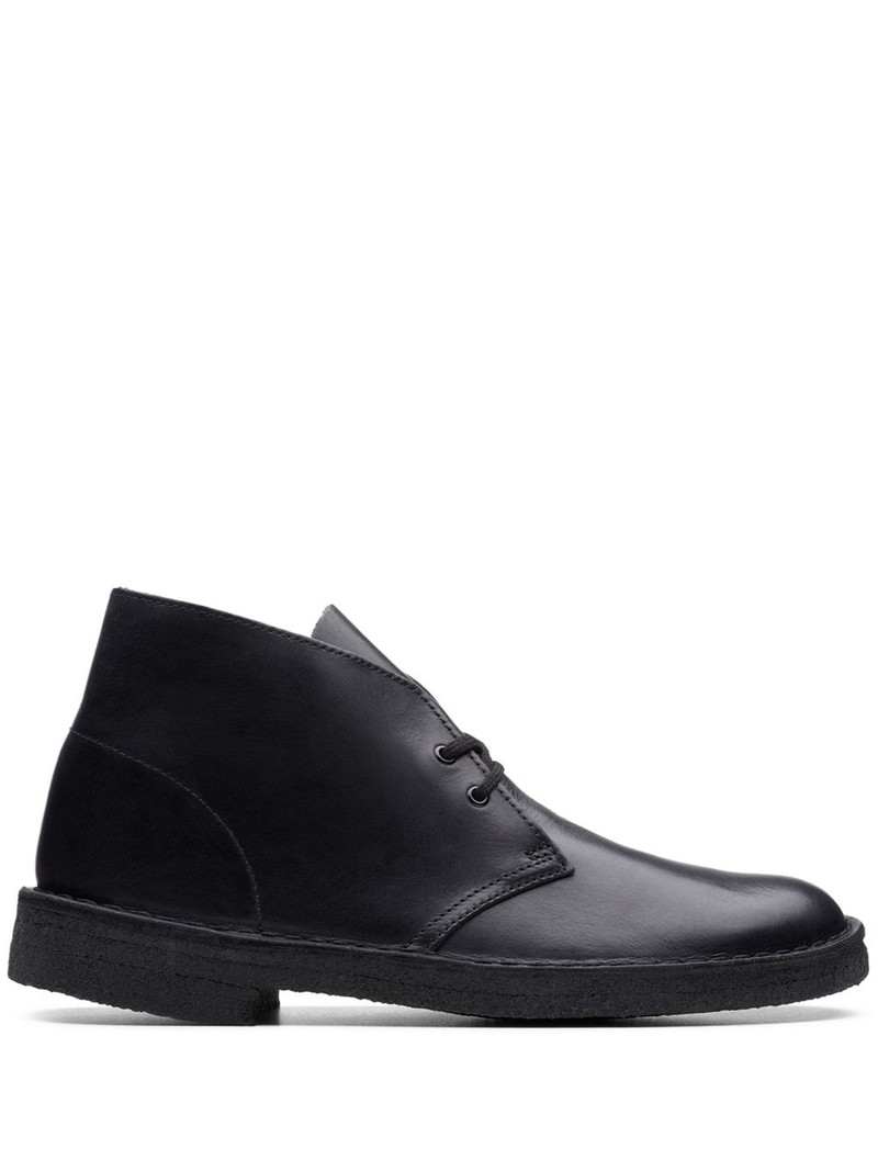 leather "Black Polished" desert boots 1