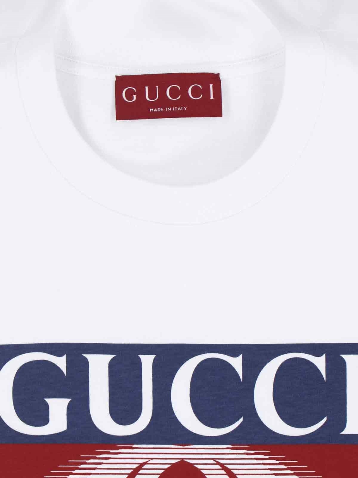 GUCCI, IN WHITE COTTON, CREWNECK - 3