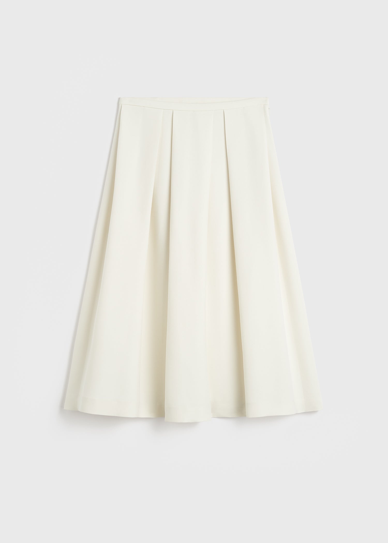 Wool silk twinflower skirt macadamia - 1