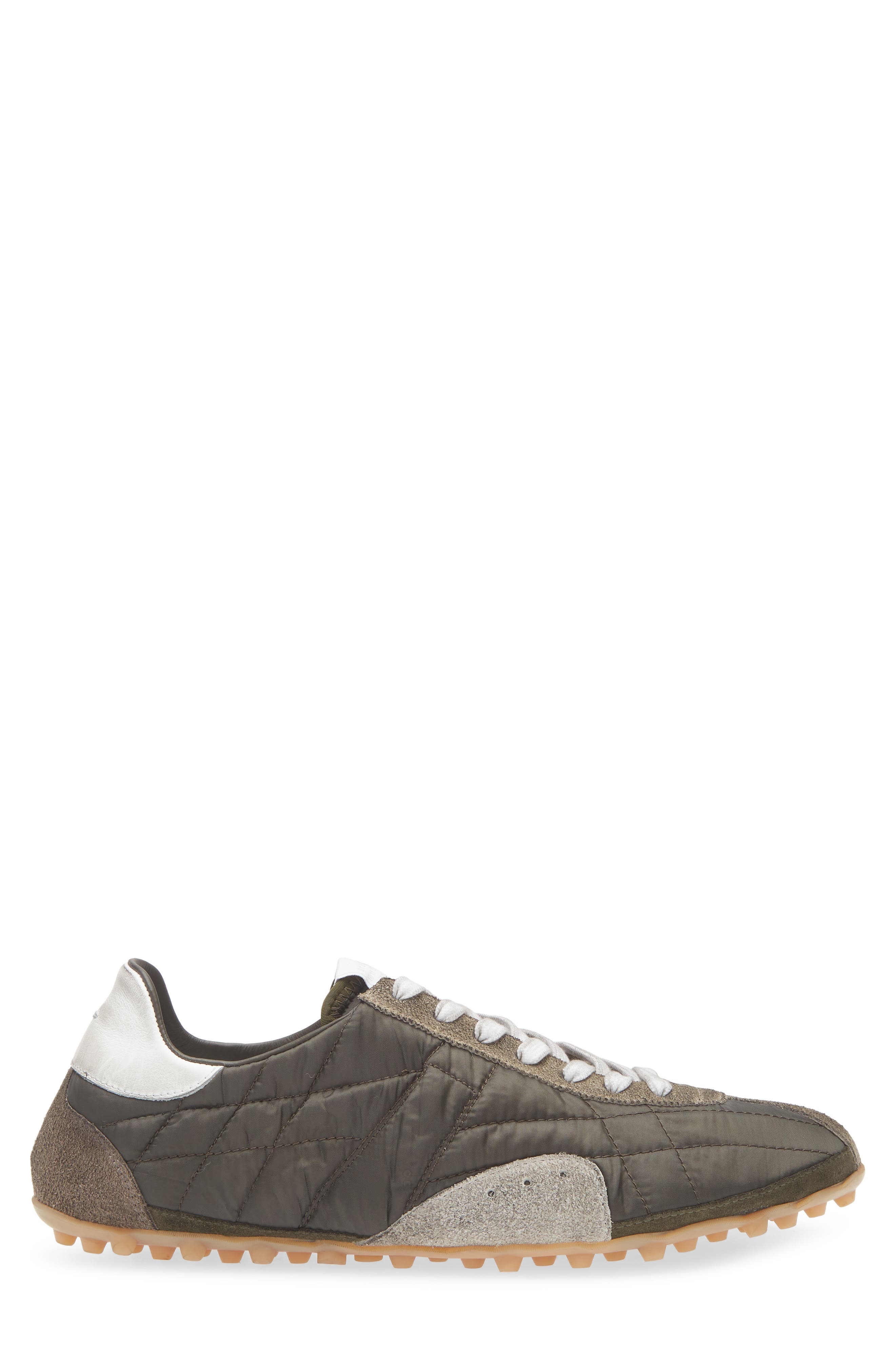 Maison Margiela Sprinter Low Top Sneaker in Dark Green/White/Grey at Nordstrom - 3