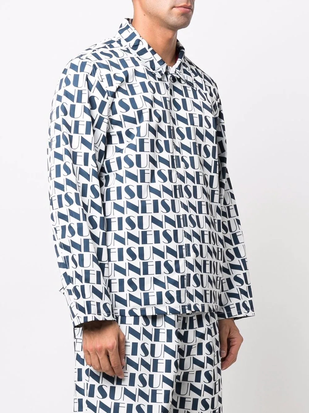 logo-print reversible jacket - 3