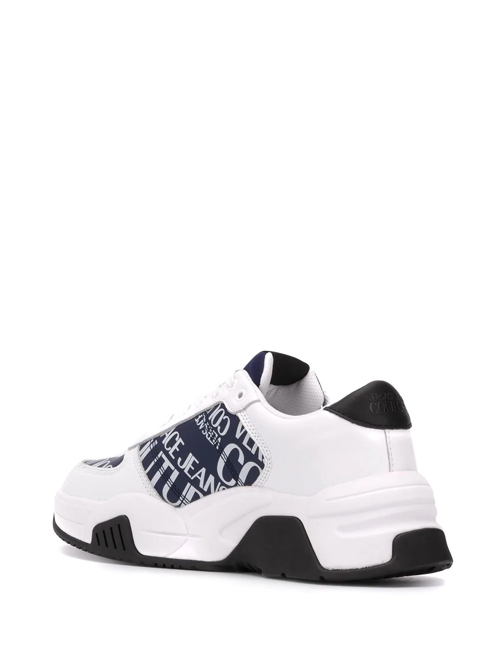 logo print low top sneakers - 3